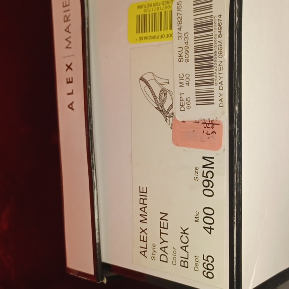 WS22- Buy 2prs🥿/$15.00 - Women Alex Marie Black Dressy Heels - sz 9.5M - Picture 11 of 11